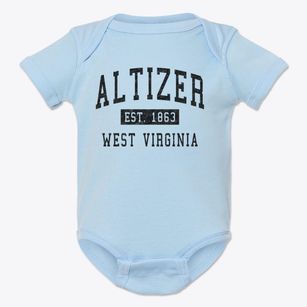 Altizer West Virginia Classic Established Baby Onesie