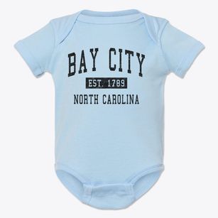 Bay City North Carolina Classic Established Baby Onesie