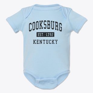 Cooksburg Kentucky Classic Established Baby Onesie