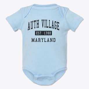 Auth Village Maryland Classic Established Baby Onesie