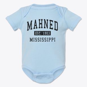 Mahned Mississippi Classic Established Baby Onesie