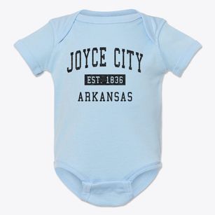 Joyce City Arkansas Classic Established Baby Onesie