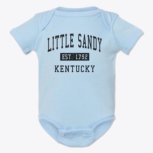 Little Sandy Kentucky Classic Established Baby Onesie