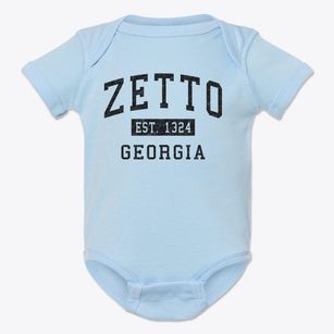 Zetto Georgia Classic Established Baby Onesie