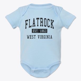 Flatrock West Virginia Classic Established Baby Onesie