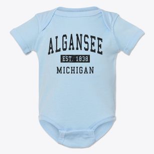 Algansee Michigan Classic Established Baby Onesie