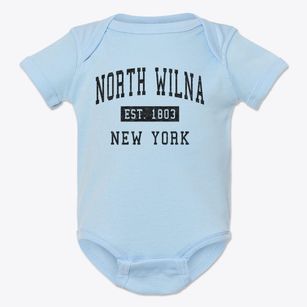 North Wilna New York Classic Established Baby Onesie