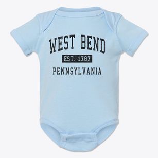 West Bend Pennsylvania Classic Established Baby Onesie