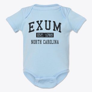 Exum North Carolina Classic Established Baby Onesie