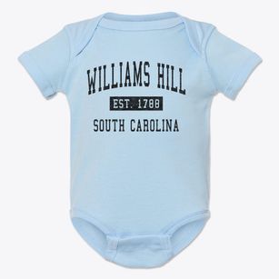 Williams Hill South Carolina Classic Established Baby Onesie