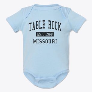 Table Rock Missouri Classic Established Baby Onesie