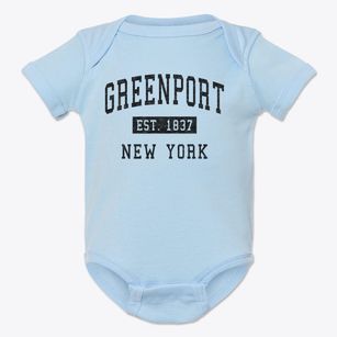 Greenport New York Classic Established Baby Onesie