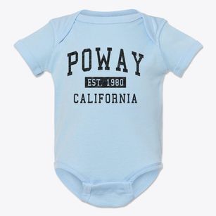 Poway California Classic Established Baby Onesie