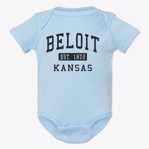 Beloit Kansas Classic Established Baby Onesie