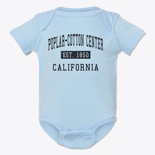Poplar-cotton Center California Classic Established Baby Onesie