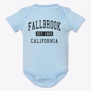 Fallbrook California Classic Established Baby Onesie