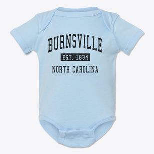 Burnsville North Carolina Classic Established Baby Onesie