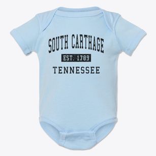 South Carthage Tennessee Classic Established Baby Onesie