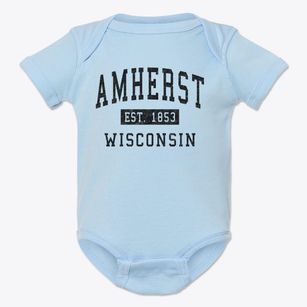 Amherst Wisconsin Classic Established Baby Onesie