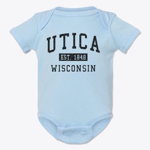 Utica Wisconsin Classic Established Baby Onesie
