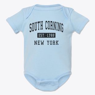 South Corning New York Classic Established Baby Onesie