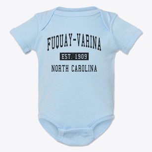 Fuquay-varina North Carolina Classic Established Baby Onesie