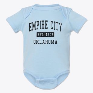 Empire City Oklahoma Classic Established Baby Onesie