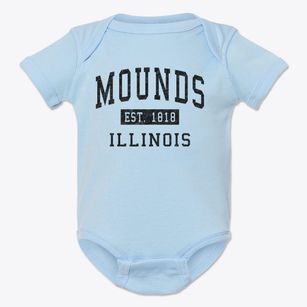 Mounds Illinois Classic Established Baby Onesie