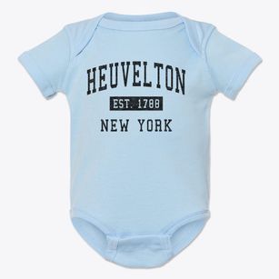 Heuvelton New York Classic Established Baby Onesie