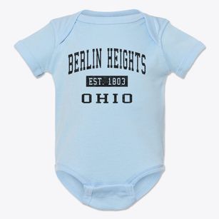 Berlin Heights Ohio Classic Established Baby Onesie