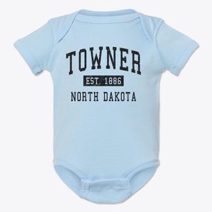 Towner North Dakota Classic Established Baby Onesie
