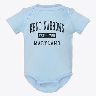 Kent Narrows Maryland Classic Established Baby Onesie