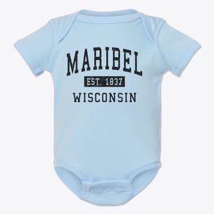 Maribel Wisconsin Classic Established Baby Onesie