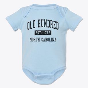 Old Hundred North Carolina Classic Established Baby Onesie