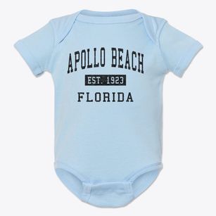 Apollo Beach Florida Classic Established Baby Onesie