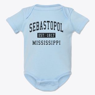 Sebastopol Mississippi Classic Established Baby Onesie