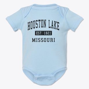 Houston Lake Missouri Classic Established Baby Onesie