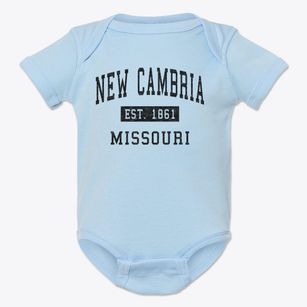 New Cambria Missouri Classic Established Baby Onesie