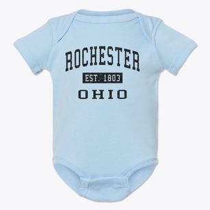 Rochester Ohio Classic Established Baby Onesie