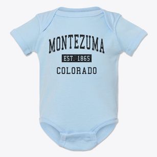 Montezuma Colorado Classic Established Baby Onesie