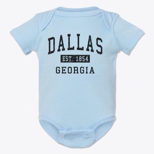 Dallas Georgia Classic Established Baby Onesie