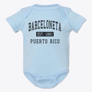 Barceloneta Puerto Rico Classic Established Baby Onesie