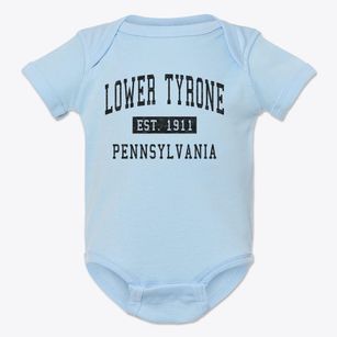 Lower Tyrone Pennsylvania Classic Established Baby Onesie