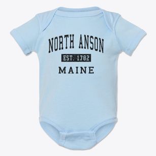North Anson Maine Classic Established Baby Onesie