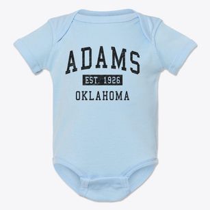 Adams Oklahoma Classic Established Baby Onesie
