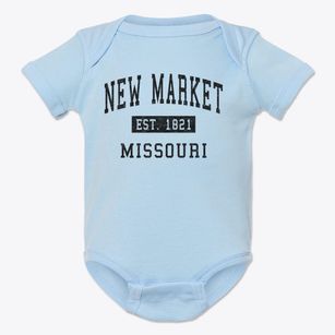 New Market Missouri Classic Established Baby Onesie