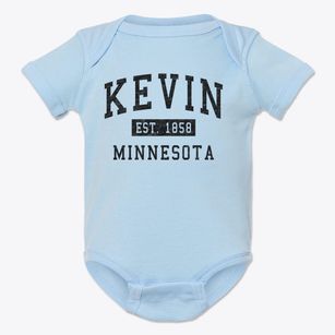 Kevin Minnesota Classic Established Baby Onesie