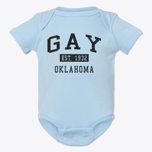 Gay Oklahoma Classic Established Baby Onesie