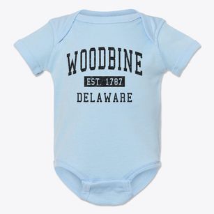 Woodbine Delaware Classic Established Baby Onesie