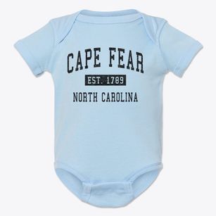 Cape Fear North Carolina Classic Established Baby Onesie